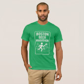 T-shirt Marathon de la bière de Boston (Devant entier)