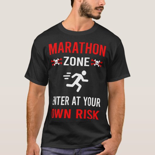 T-shirt Marathon de zone de risque (Devant)