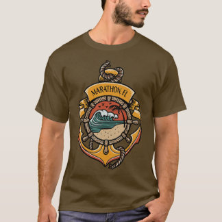 T-shirt Marathon Florida Keys Bateau Pêche Voile Yach