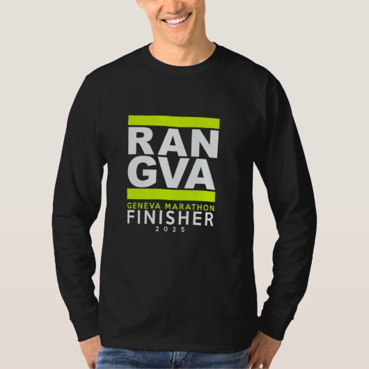 T-shirt Marathon GENÈVE 2025 Arrivé (Devant)