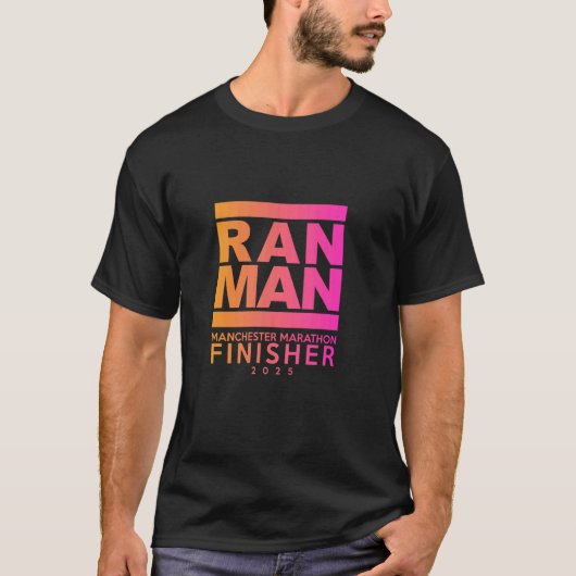 T-shirt Marathon MANCHESTER 2025 Arrivé (Devant)