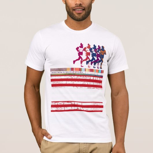 T-shirt marathon marathon (Devant)
