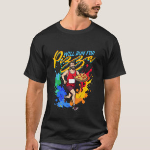 T-shirt Marathon Marathonien Course Courra Pour Pizza