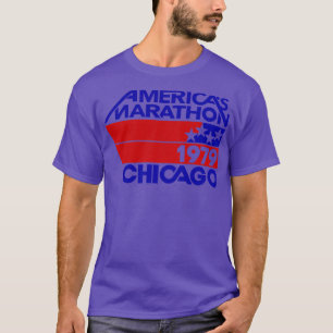 T-shirt Marathon Retro Chicago 1970 Amériques Marathon