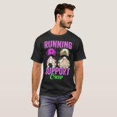 T-shirt Marathon Runner Gnome For Teacher Running Support (Devant entier)