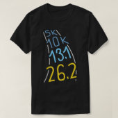 T-shirt Marathon Runner Running Gift 5k 10k 13.1 26.2 (Design devant)