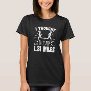 T-shirt Marathon Running Motif Pour Coureurs N Joggers _23