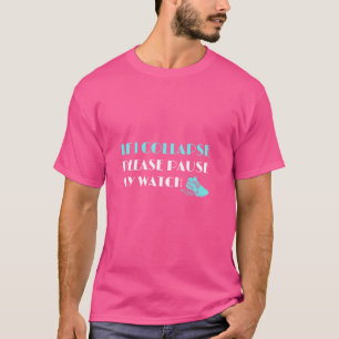 T-shirt Marathon - Si Je M'Effondre S'Il Vous Plaît Pause