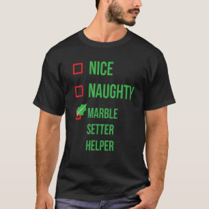 T-shirt Marble Setter Helper Funny Pajama Noël