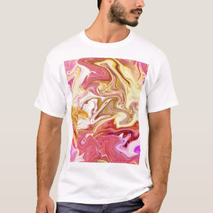 T-shirt Marbre Magique : Conception abstraite colorée