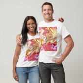 T-shirt Marbre Magique : Conception abstraite colorée (Unisexe)