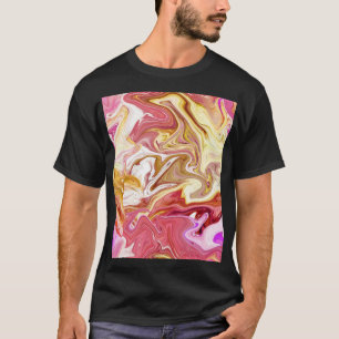 T-shirt Marbre Magique : Conception abstraite colorée