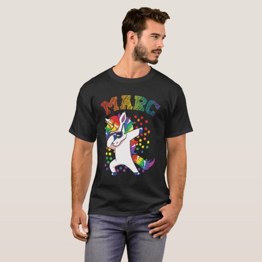 T-shirt Marc Dabbing Unicorn (Devant entier)
