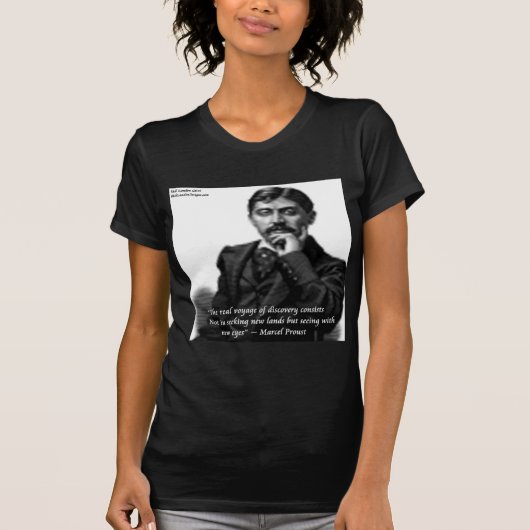 T-shirt Marcel Proust & Citation célèbre (Devant)