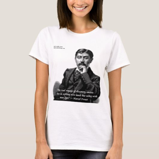 T-shirt Marcel Proust & Citation célèbre (Devant)