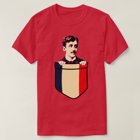 T-shirt Marcel Proust dans ma poche (Design devant)