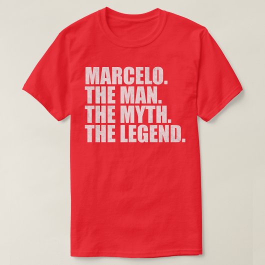 T-shirt Marcelo Marcelo Nom Marcelo prénom (Design devant)