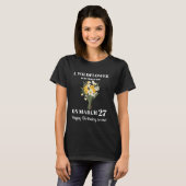 T-shirt March Birth Flower Daffodil and Jonquils March 28  (Devant entier)