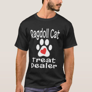 T-shirt Marchand de friandises pour chat Ragdoll Amoureux