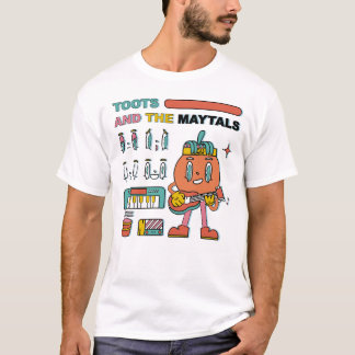 T-SHIRT MARCHANDISES DE TOOTS AND THE MAYTALS BAND DESSIN