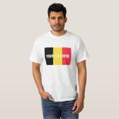 T-shirt Marchandises faites sur commande belges des (Devant entier)