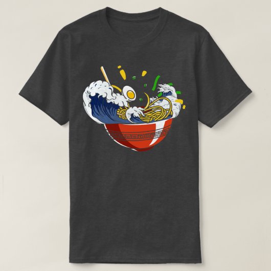 T-shirt Marchandises Ramen Japonais Wave Ramen Noodle (Design devant)