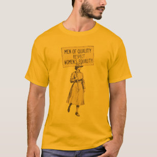 T-shirt Marche à la suffragette, respect de l'égalité des 