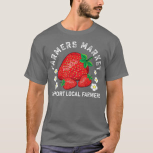 T-shirt Marché Agricole Jardin Fraise Farmers Délicieux Fr