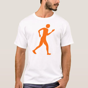 T-shirt Marche athlétique - orange