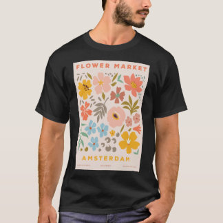 T-shirt Marché aux fleurs Amsterdam