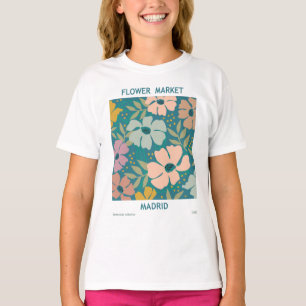 T-shirt Marché aux fleurs Madrid Imprimer