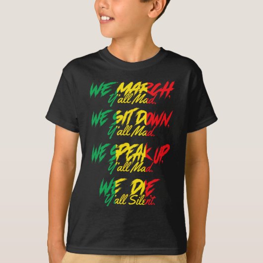 T-shirt Marche Black Pride African American Junetdix (Devant)