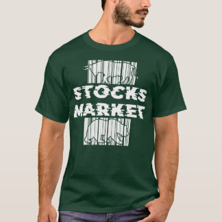 T-shirt marché capitaliste stock marché stock