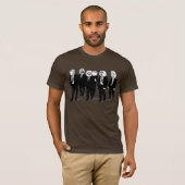T-shirt marche comique de visages de meme de rage (Devant entier)