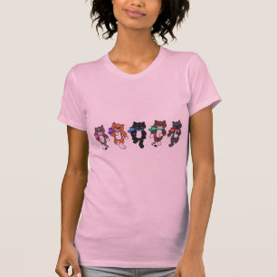 T-shirt Marche de chats mignons