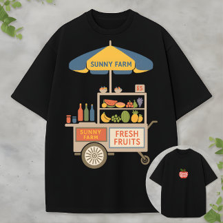 T-shirt Marché de producteurs Ésthétique Fruits frais Sole