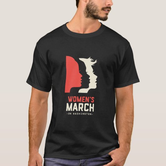 T-shirt Marche des femmes à Washington 2017 Officielle (Devant)