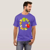 T-shirt Marche des perroquets de fruits (Devant entier)