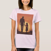 T-shirt Marche intemporelle - Parent & Enfant Retro Art De (Devant)