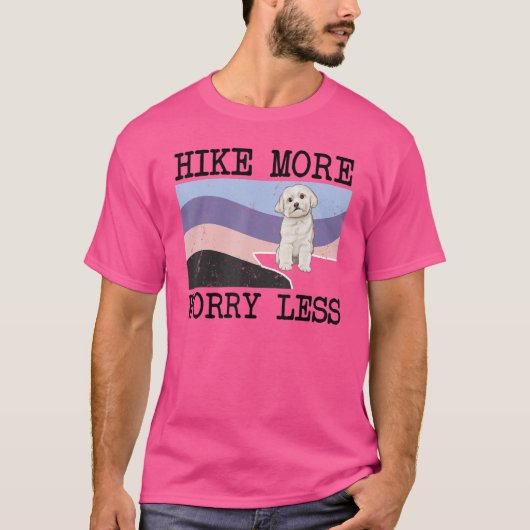 T-shirt Marche Maltaise Plus Inquiète Moins Graphique Rand (Devant)