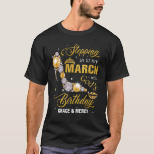 T-shirt Marche Mon Anniversaire Avec Dieux Grace &