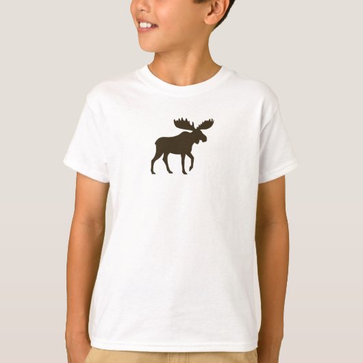 T-shirt Marche Moose Silhouette | Wilderness Wildlife (Devant)