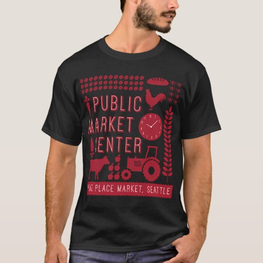 T-shirt Marché Pike Place - Seattle (Devant)