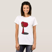 T-shirt Marche rouge de fille (Devant entier)