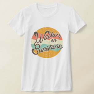 T-shirt Marche sur Sunshine Retro