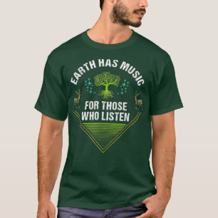 T-shirt Marcher avec Nature Earth Music Randonnée Thémat