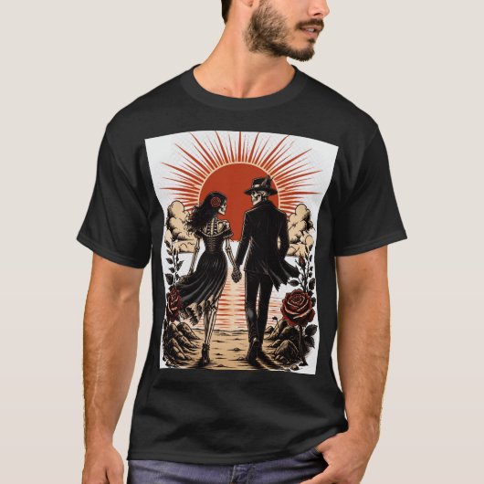 T-shirt Marcher dans la lumière (Devant)