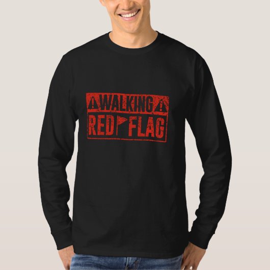 T-shirt Marcher Drapeau Rouge Drapeaux Rouges Drôle Mème D (Devant)