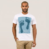 T-shirt Marcher est le meilleur médicament Hippocrate cita (Devant entier)