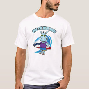 T-shirt Marcher La Vague Bleue